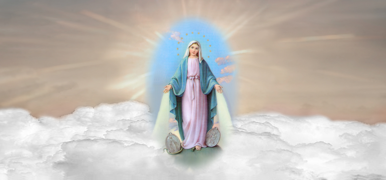 Lady of the Miraculous Medal A Clouds Bronze